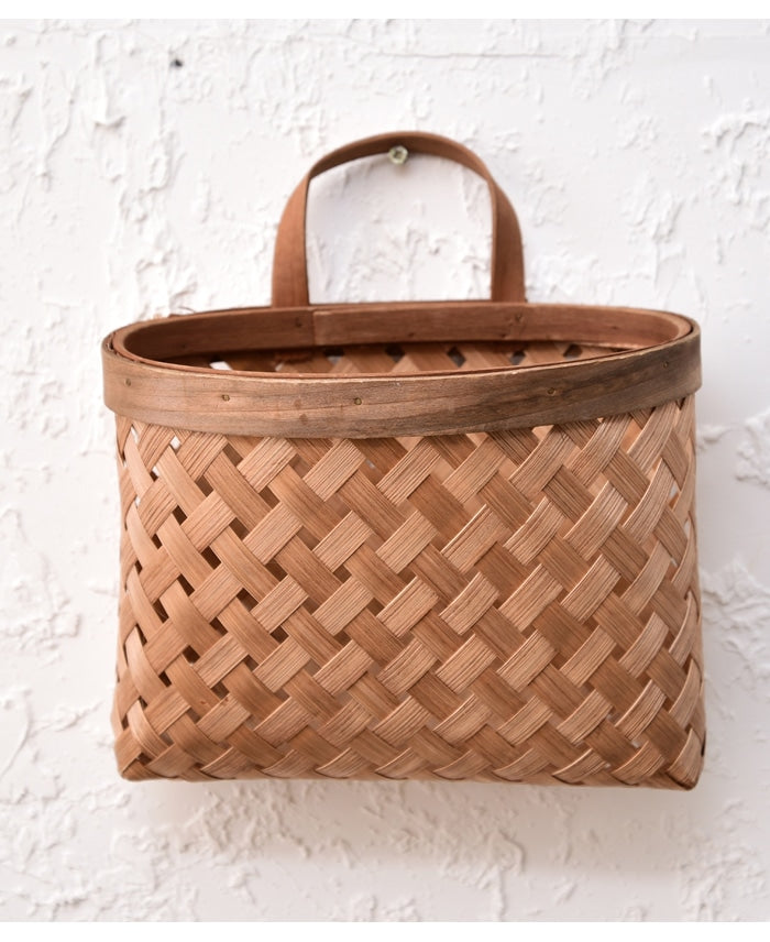Rectangular pastoral bamboo flower basket – another view (2)