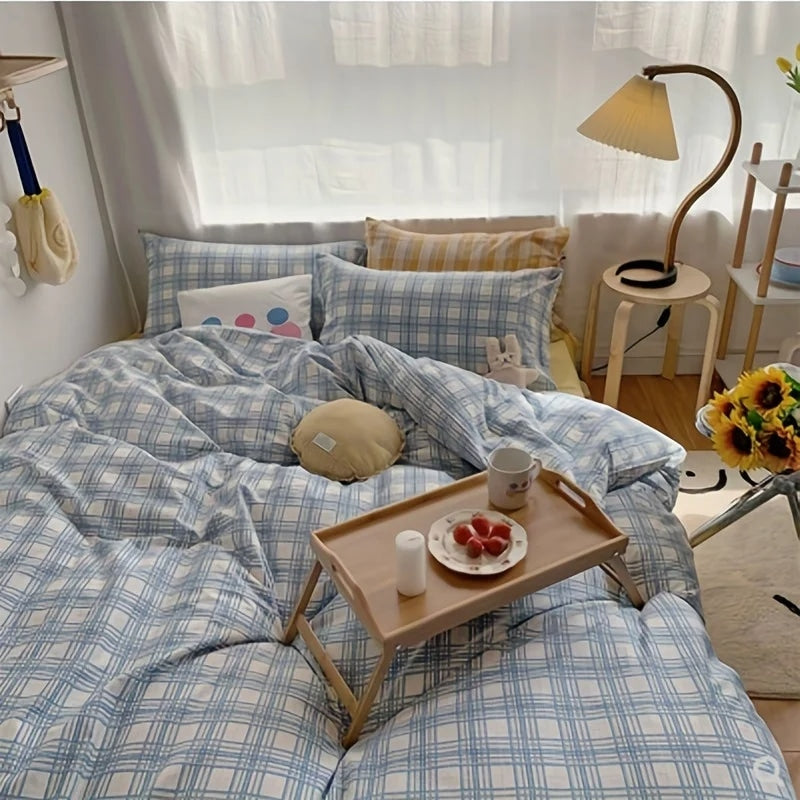 Bamboo tray with legs and side handles – shown in a room setting (3)