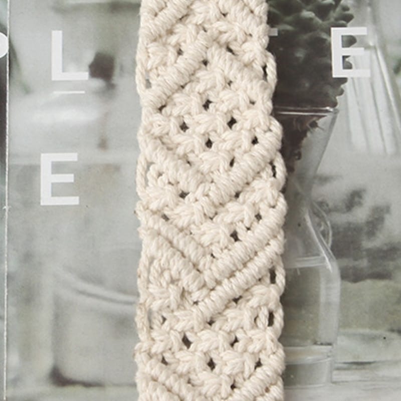 Arched handwoven rattan cabinet handle – close-up detail (2)