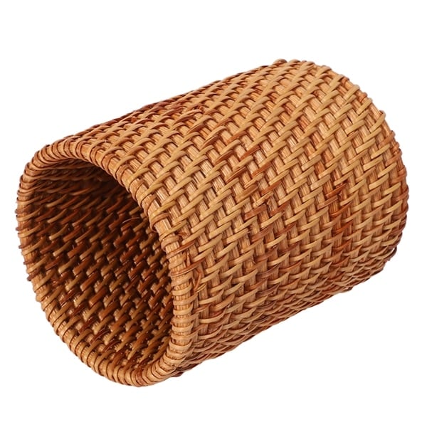 Round cylindrical rattan utensil holder – another view (2)