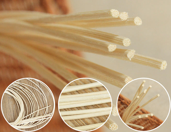 Penguin-shaped rattan and bamboo wastebasket – close-up detail