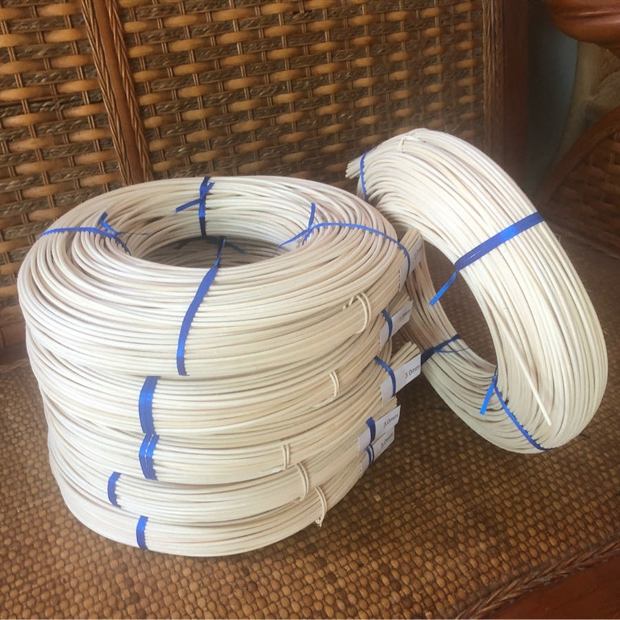 Roll of natural rattan core reed – multiple views