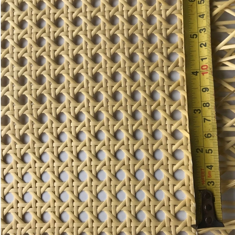 Woven plastic artificial rattan roll – dimensions diagram