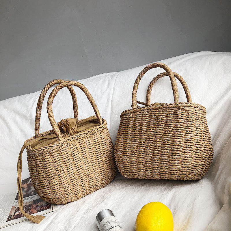 Structured handwoven rattan bag – multiple views (2)