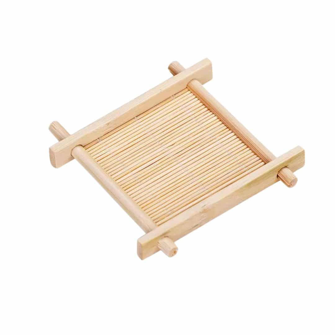 Woven bamboo drink mat